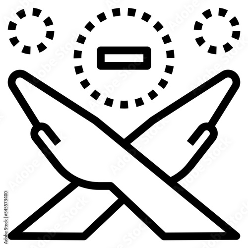 disturbance outline style icon