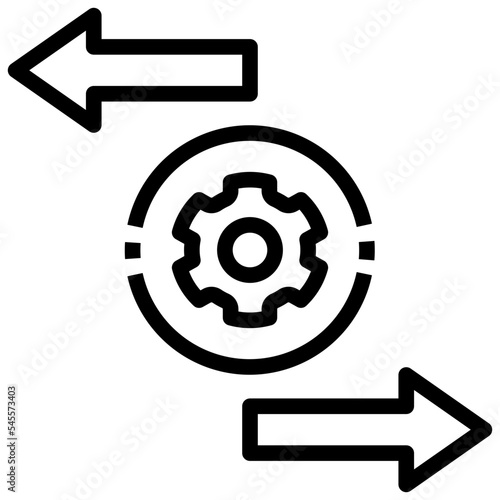 divergence outline style icon