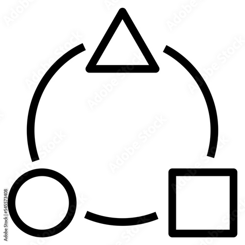 diversify outline style icon photo