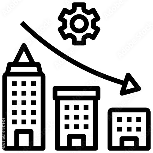 downsize outline style icon