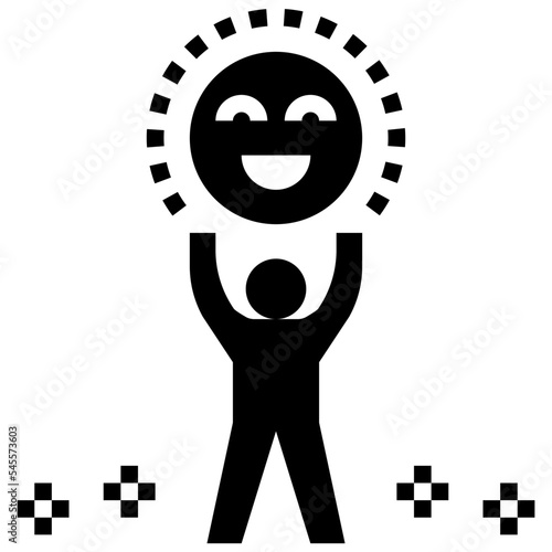 enjoyment outline style icon