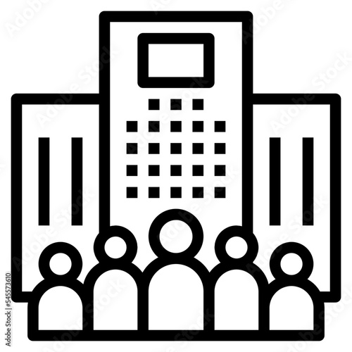 enterprise outline style icon