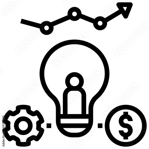 entrepreneur outline style icon