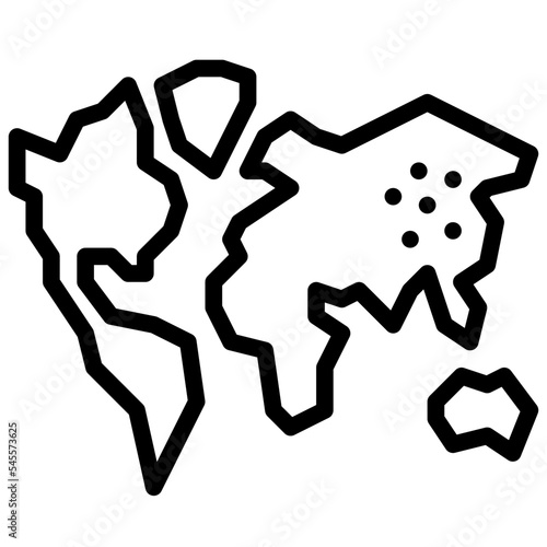 epidemic outline style icon