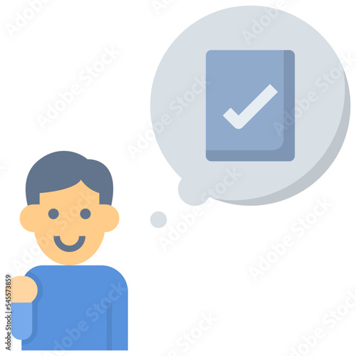 auditor flat style icon