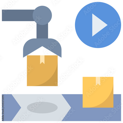 automatic flat style icon