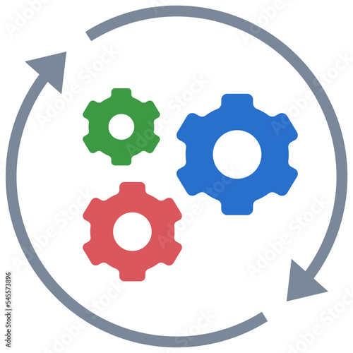 automatic flat style icon