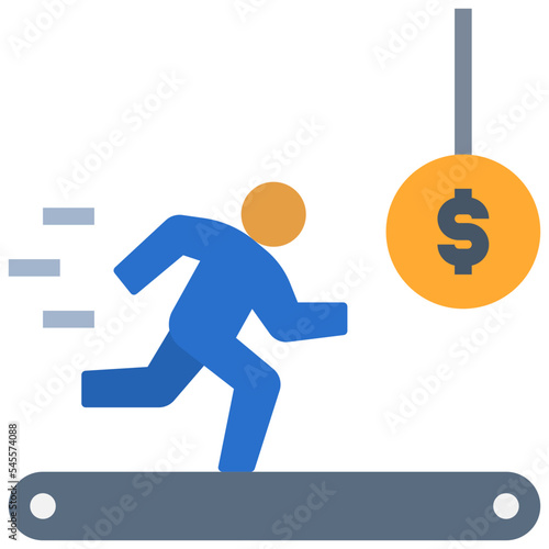 capitalism flat style icon