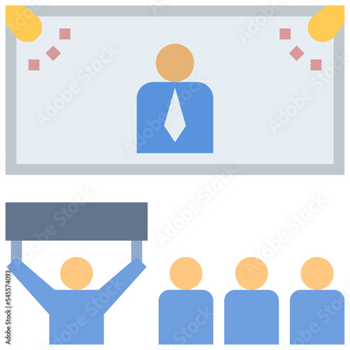 candidate flat style icon