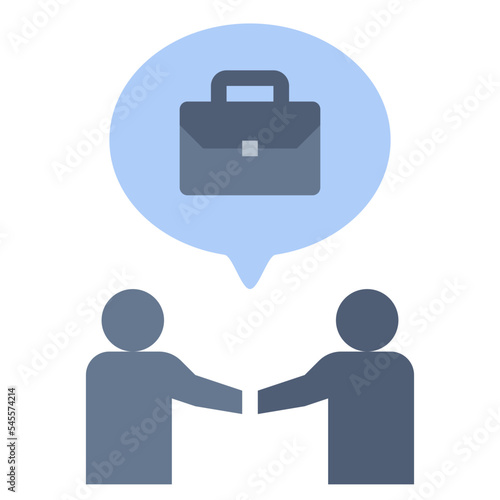 communication skill flat style icon