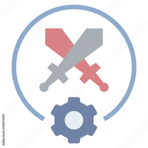 competition flat style icon