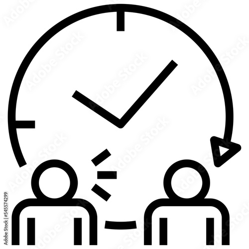 grumbling outline style icon