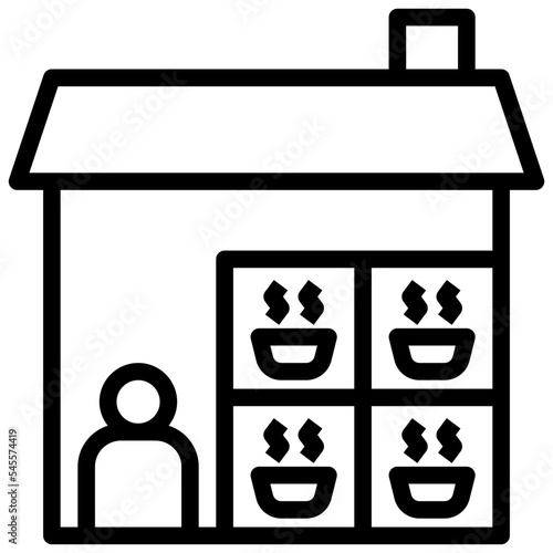 hoard outline style icon