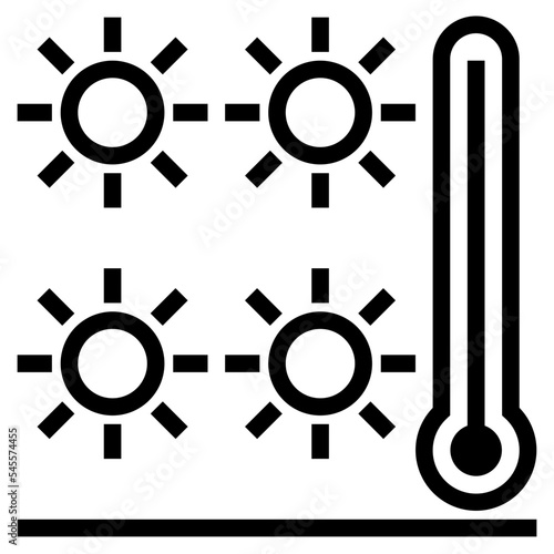 hot outline style icon