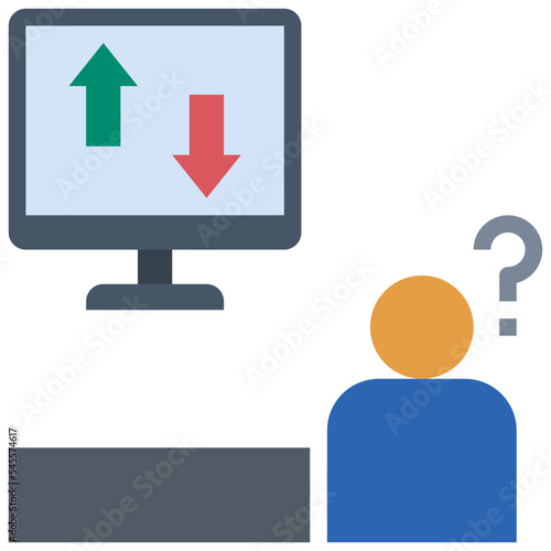 decision flat style icon