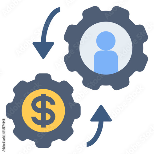 demand flat style icon