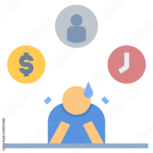 depress flat style icon