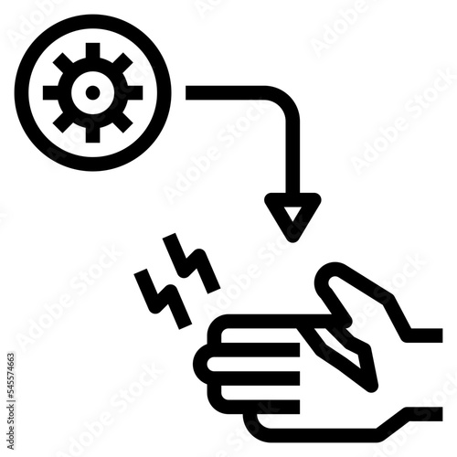 infected outline style icon