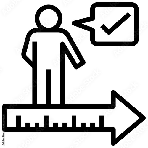 inflexible outline style icon