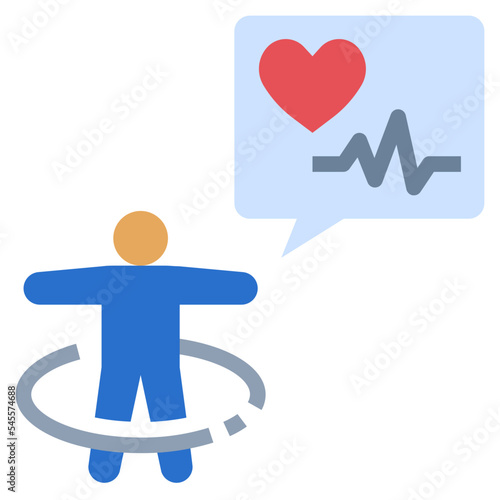 diagnosis flat style icon