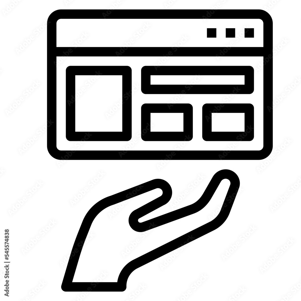 Obraz premium interface outline style icon