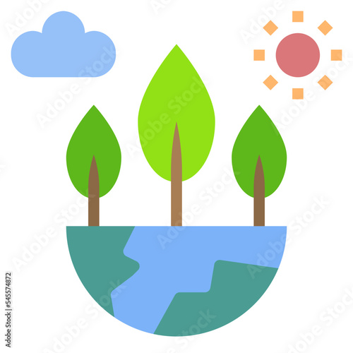 ecosystem flat style icon