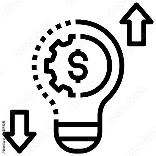 lean outline style icon
