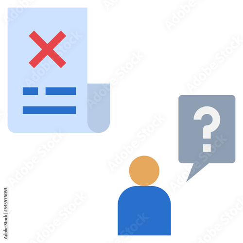fake news flat style icon