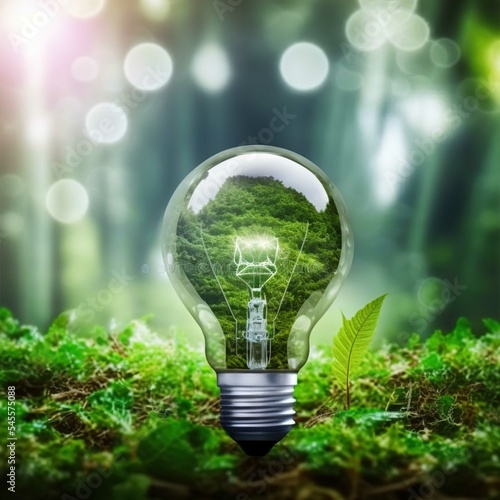 light bulb on green background, bulb, light, energy, green, lamp, earth, eco, environment, electricity, ecology, idea, innovation, tree, concept, power, nature, planet, globe, plant, world
