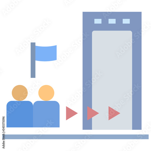fast flat style icon