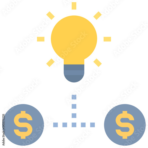 funding flat style icon