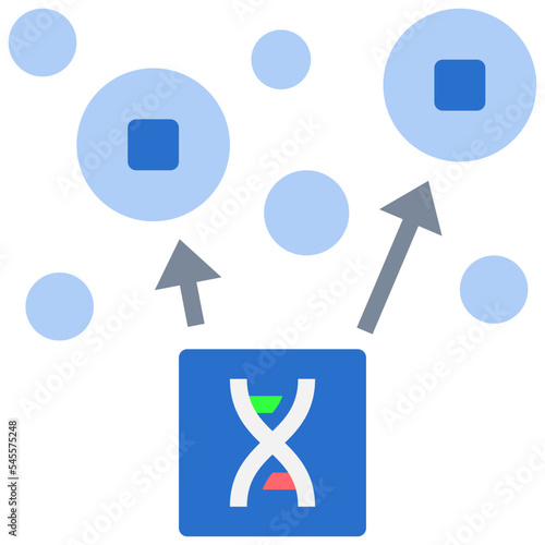 gene flat style icon