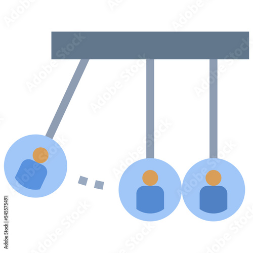 impact flat style icon