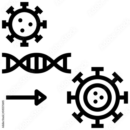 mutation outline style icon