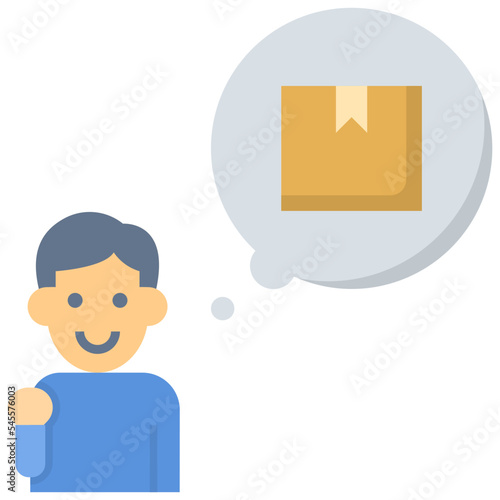 merchant flat style icon