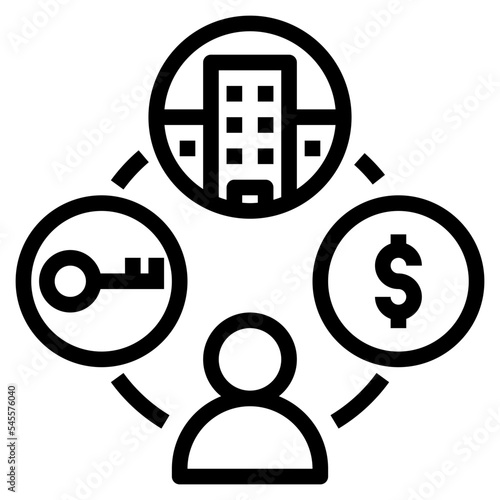 ownership outline style icon