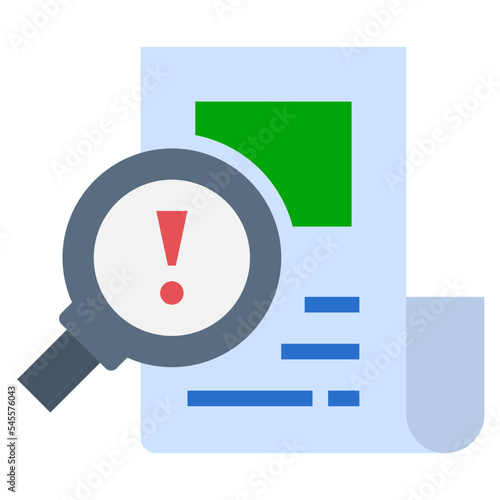 misinformation flat style icon
