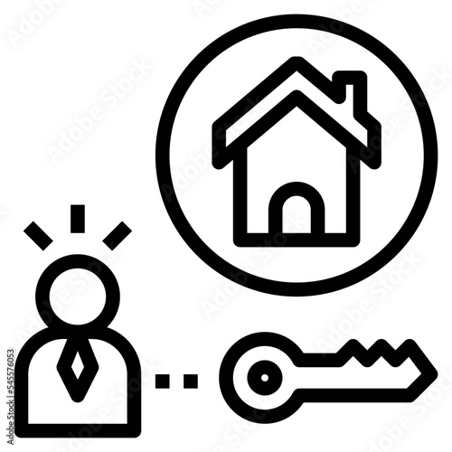 ownership outline style icon