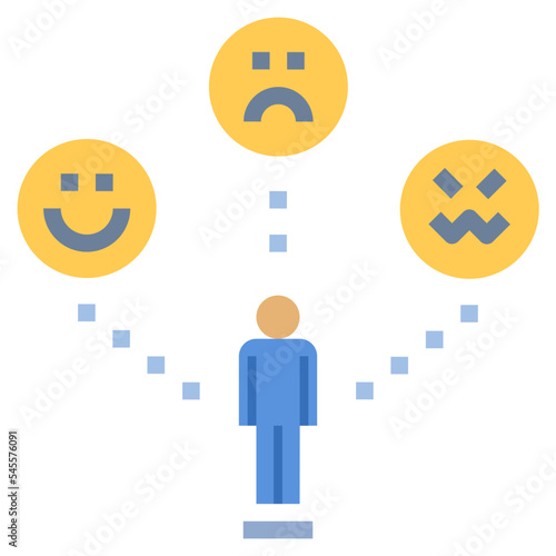 moody flat style icon