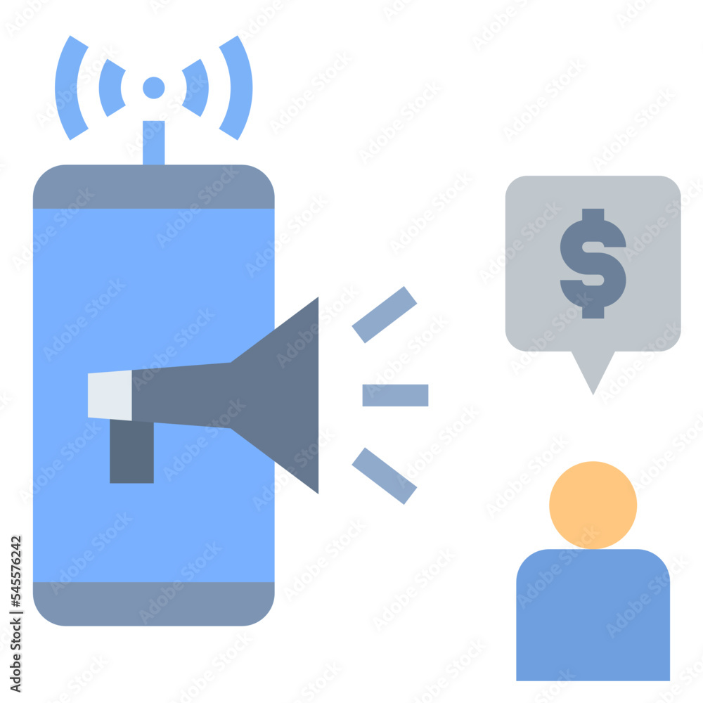 online marketing flat style icon online marketing flat style icon