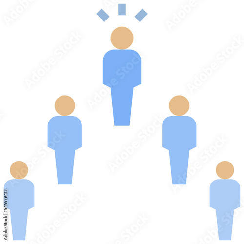 outstanding flat style icon