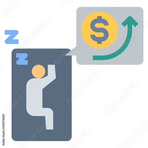 passive income flat style icon