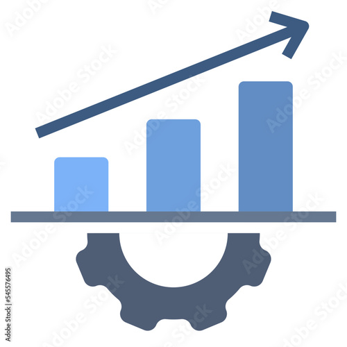 performance flat style icon