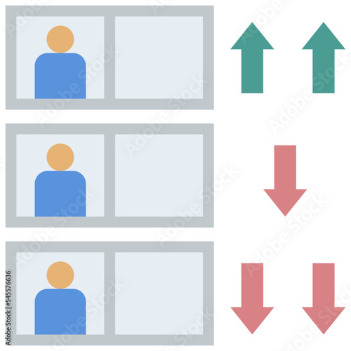 poll flat style icon