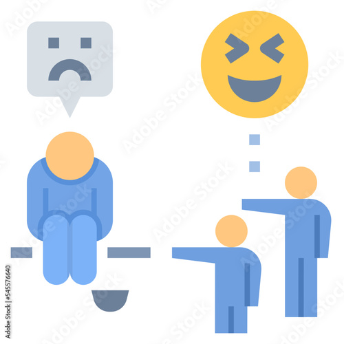 poor flat style icon