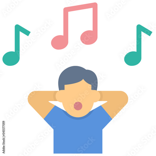 relax flat style icon