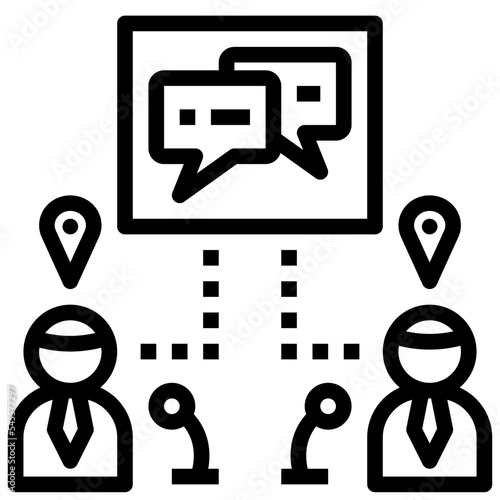 remote outline style icon