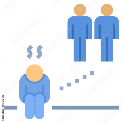 social flat style icon