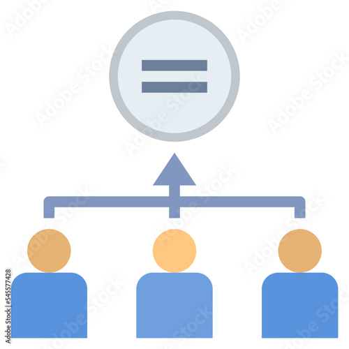 social flat style icon