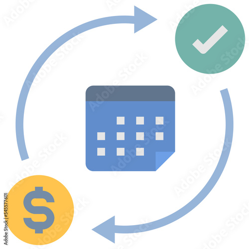 subscription flat style icon